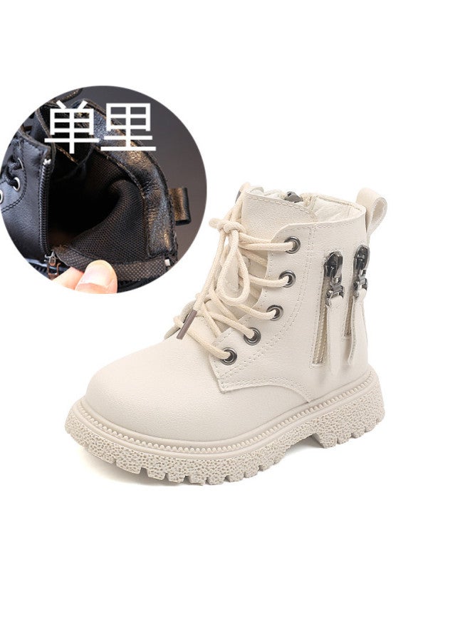 Autumn And Winter New Children With Martin Boots British Style Boys Warm Small Leather Shoes