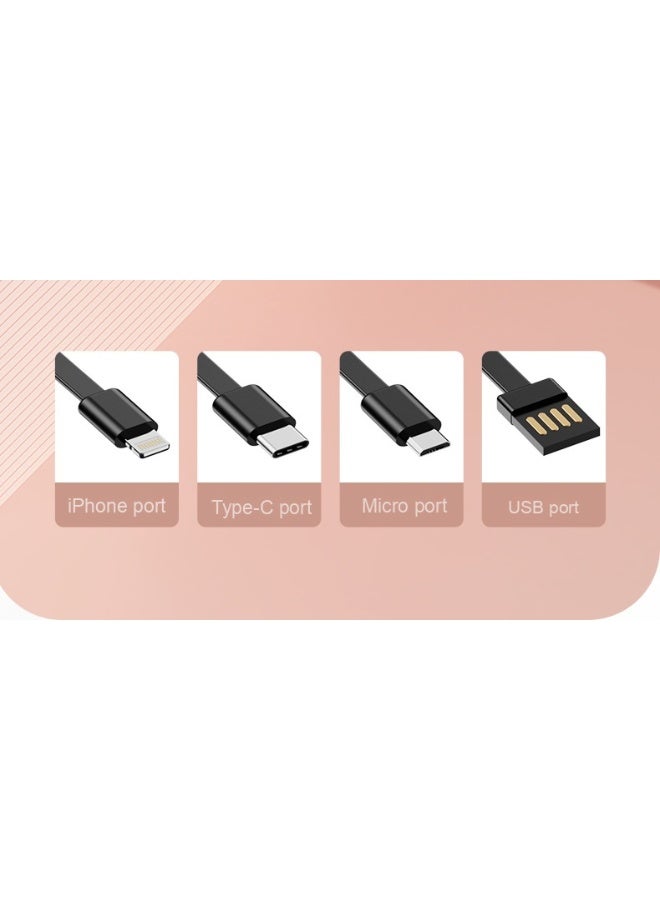 20000mAh Mini Power Bank with Built-in Cable, High Capacity Fast Charging Portable Charger - Image 4