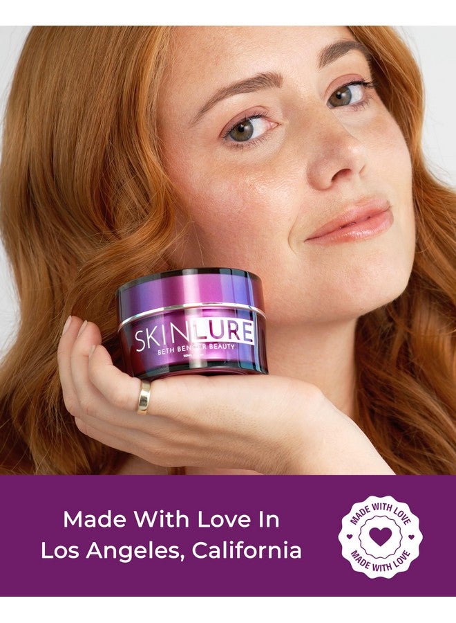 Beth Bender Beauty Skinlure Hydrating Face Moisturizer With Vitamin C & Hyaluronic Acid Anti Aging Facial Moisturizer For Dry Sensitive Skin Revive Face Moisturizer W/Algae Extract Peptides And Nourishing Oils - Image 4