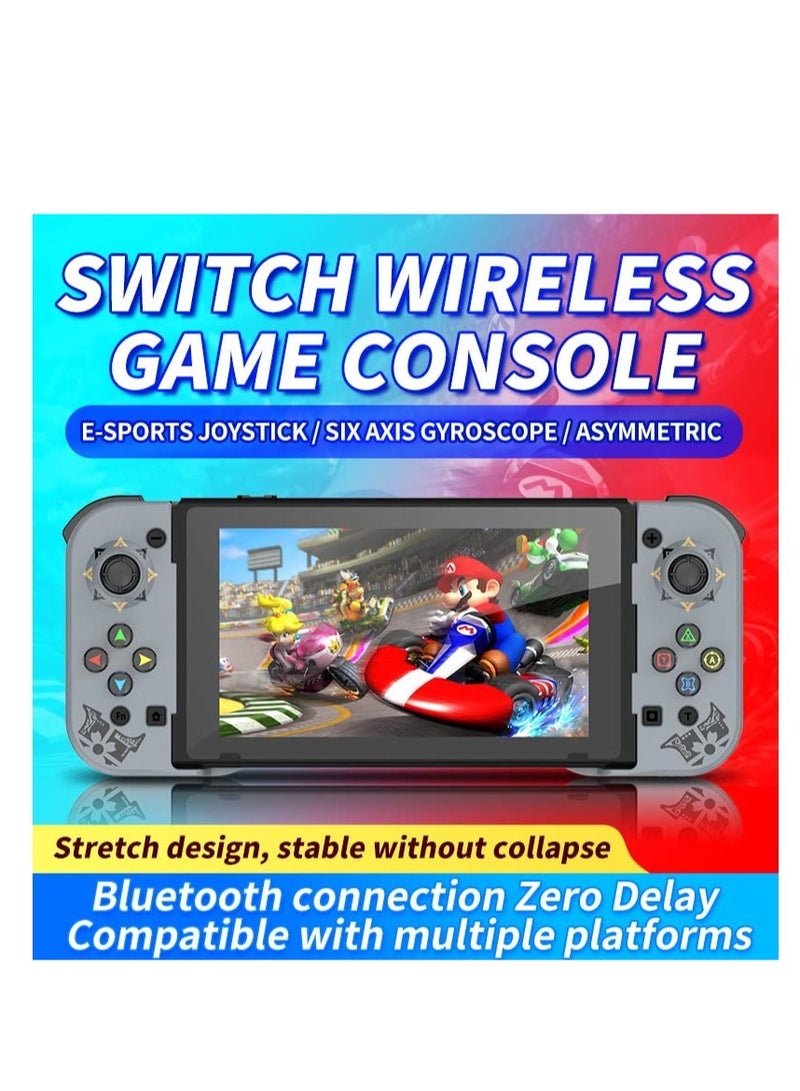 SOLARAE Wireless Game Controller for Switch, Stretchable Ultralight Controller, Six-Axis Somatosensory Gyroscope, Dual Super Vibration Motors On 2 Sides, With E-Sports Joystick - Image 2