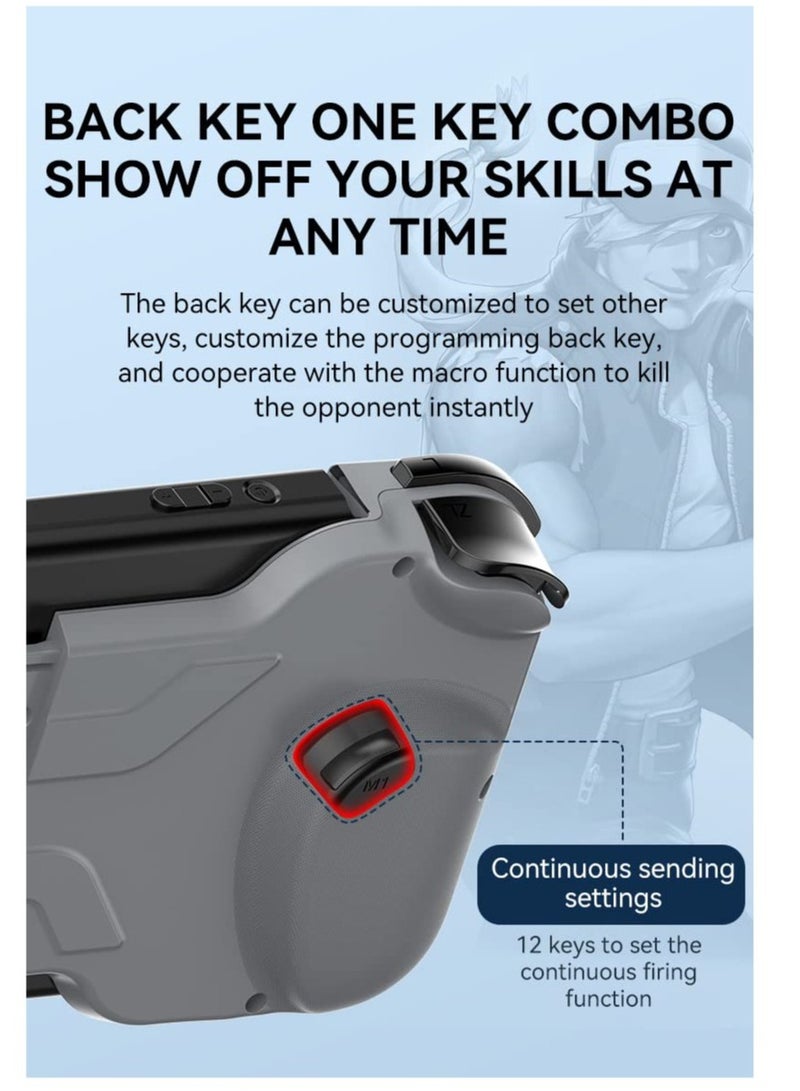 SOLARAE Wireless Game Controller for Switch, Stretchable Ultralight Controller, Six-Axis Somatosensory Gyroscope, Dual Super Vibration Motors On 2 Sides, With E-Sports Joystick - Image 5