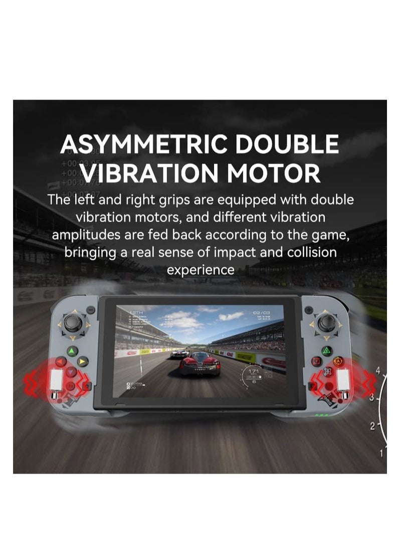 SOLARAE Wireless Game Controller for Switch, Stretchable Ultralight Controller, Six-Axis Somatosensory Gyroscope, Dual Super Vibration Motors On 2 Sides, With E-Sports Joystick - Image 4