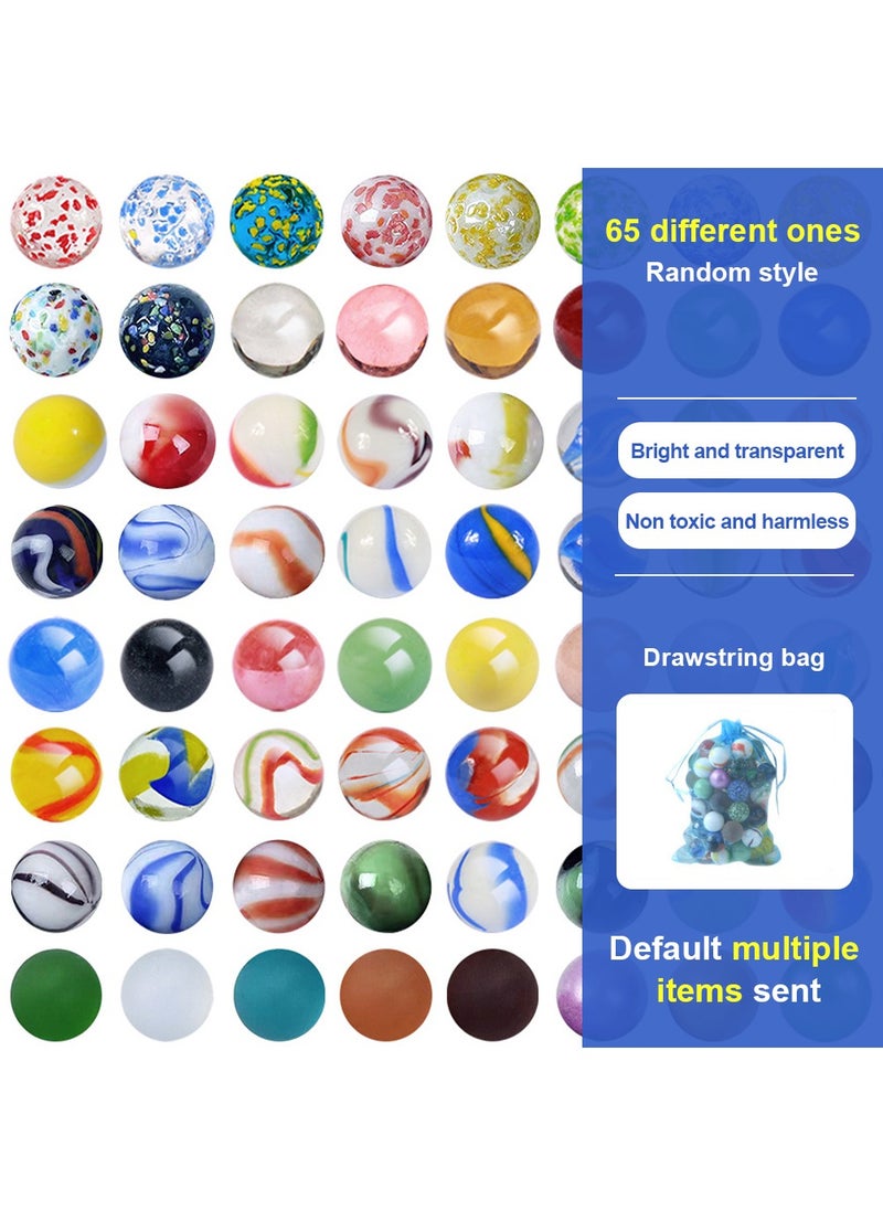 MileMelo 100 Pcs Marbles for Kids Enthusiasts 0.63 inch Small Handmade Glass Marbles Decoration Bulk Set for Marble Game Toy Cool Colored Unique Marbles  - Image 2