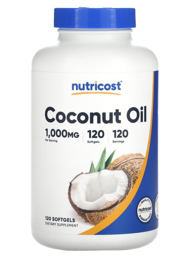 Nutricost Coconut Oil 1000 mg  120 Softgels