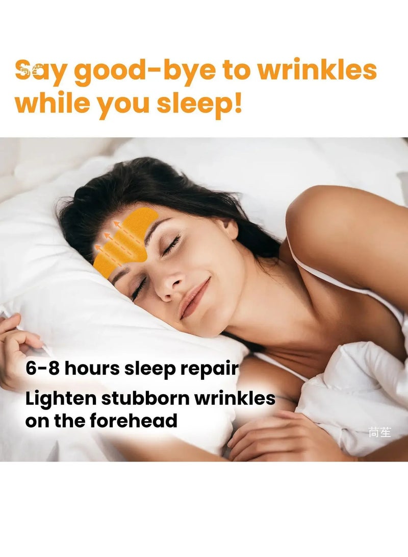 EELHOE لصقة تجاعيد الجبين، قناع وجه ناعم مع كولاجين مهدرج، قناع جبين خفيف الوزن متعدد الاستخدامات وفعال لمكافحة الشيخوخة، وسادة جبين صديقة للبشرة لرفع وشد بشرة الوجه - Image 5