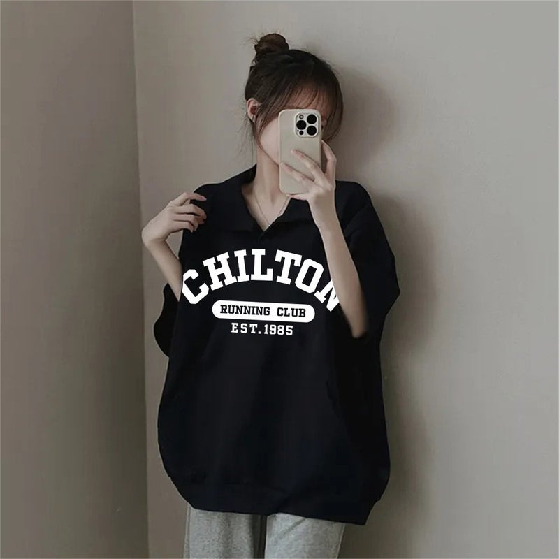Factory Korean-Style Trendy Short-Sleeved T-Shirt Women'S Summer Japanese Large Edition Western Style Loose Design Sense Trendy Brand Medium - Image 4
