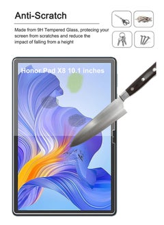 NAFCO Honor Pad X8 10.1 inch Tempered Glass Screen Protector – High Transparency, Delicate Touch, Anti-Explosion, Smooth Arc Edges, Easy Installation, Screen Protector for Honor Pad X8 10.1 inch  - Image 2