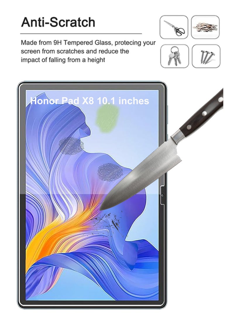 NAFCO - Honor Pad X8 10.1 inch Tempered Glass Screen Protector – High Transparency, Delicate Touch, Anti-Explosion, Smooth Arc Edges, Easy Installation, Screen Protector for Honor Pad X8 10.1 inch - Image 1