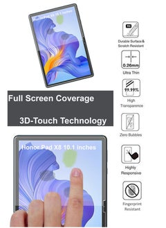 NAFCO Honor Pad X8 10.1 inch Tempered Glass Screen Protector – High Transparency, Delicate Touch, Anti-Explosion, Smooth Arc Edges, Easy Installation, Screen Protector for Honor Pad X8 10.1 inch  - Image 4
