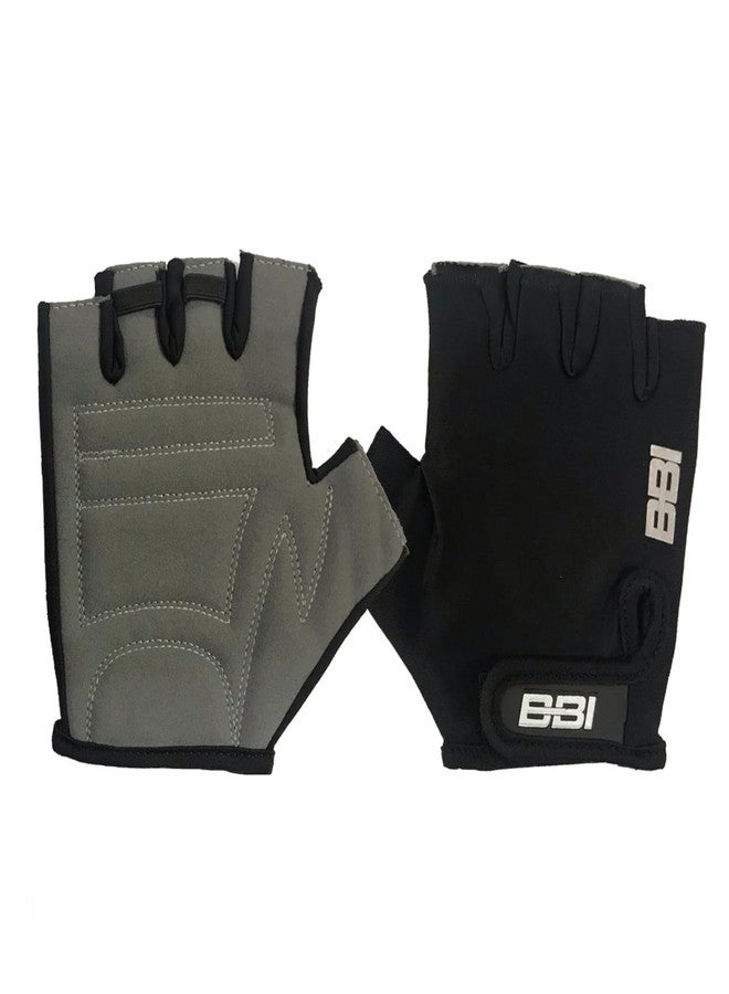 BBI Gym Gloves - Premium Grip & Comfort for Weightlifting, Fitness Gear, Grip Support, Wrist Support, Training Gloves, Gym Accessories, Strength Training (Black, L) - Image 4