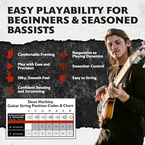 Dean Markley SR2000 Stainless Steel Bass Guitar Strings 4 String Set, 47-107 Medium Custom 4 String Bass Guitar, Silky Smooth Bass Strings with Long Lasting and Full Tone, Made in the USA - Image 5