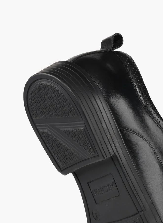 Duchini BLACK Men Leather Slip-On Loafers for Men | Best Price UAE