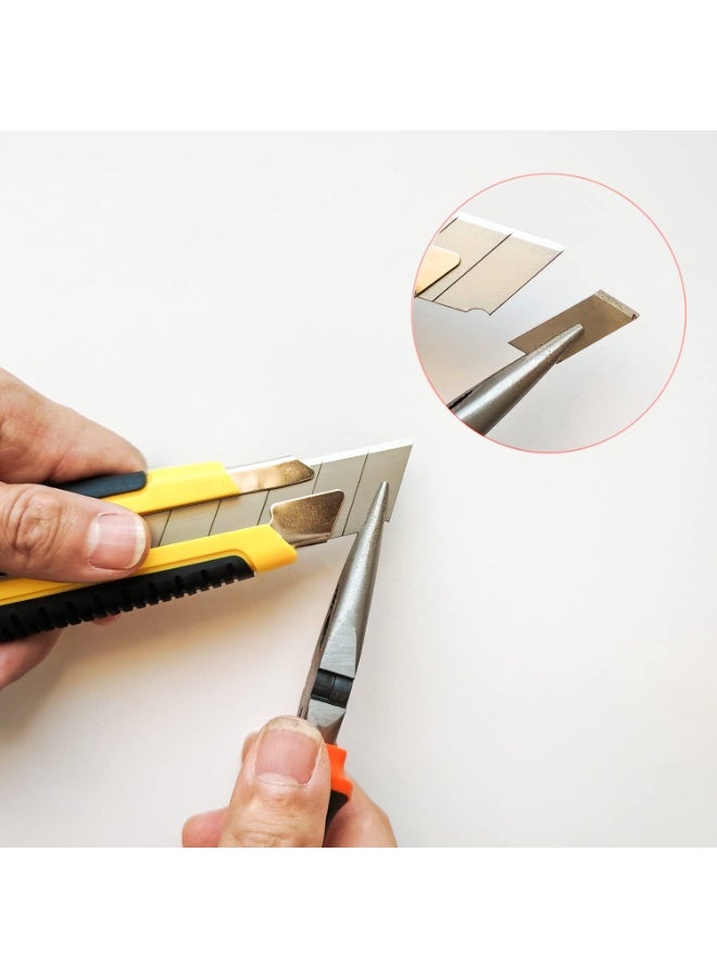 18mm SK5 Carbon Steel Utility Knife Blades – Heavy Duty Snap-Off Replacement Blades – Universal Box Cutter Razor Refills for Cardboard, Leather, Carpet & Vinyl - Image 3