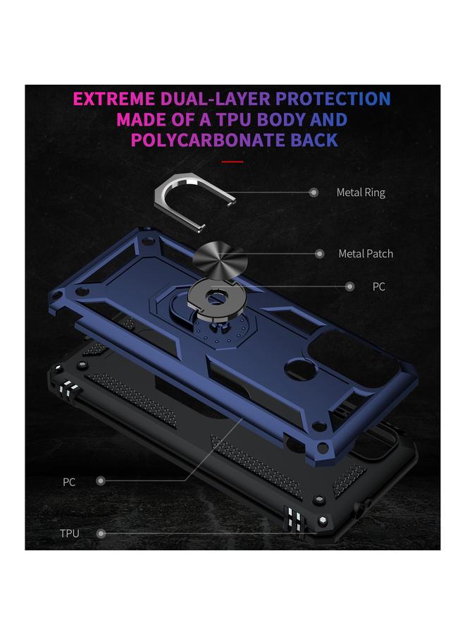 اس-توب جراب لهاتف Motorola Moto G60 / G40 Fusion مقاوم للصدمات مصنوع من مادة TPU + PC مع حامل دوار 360 درجة - Image 3