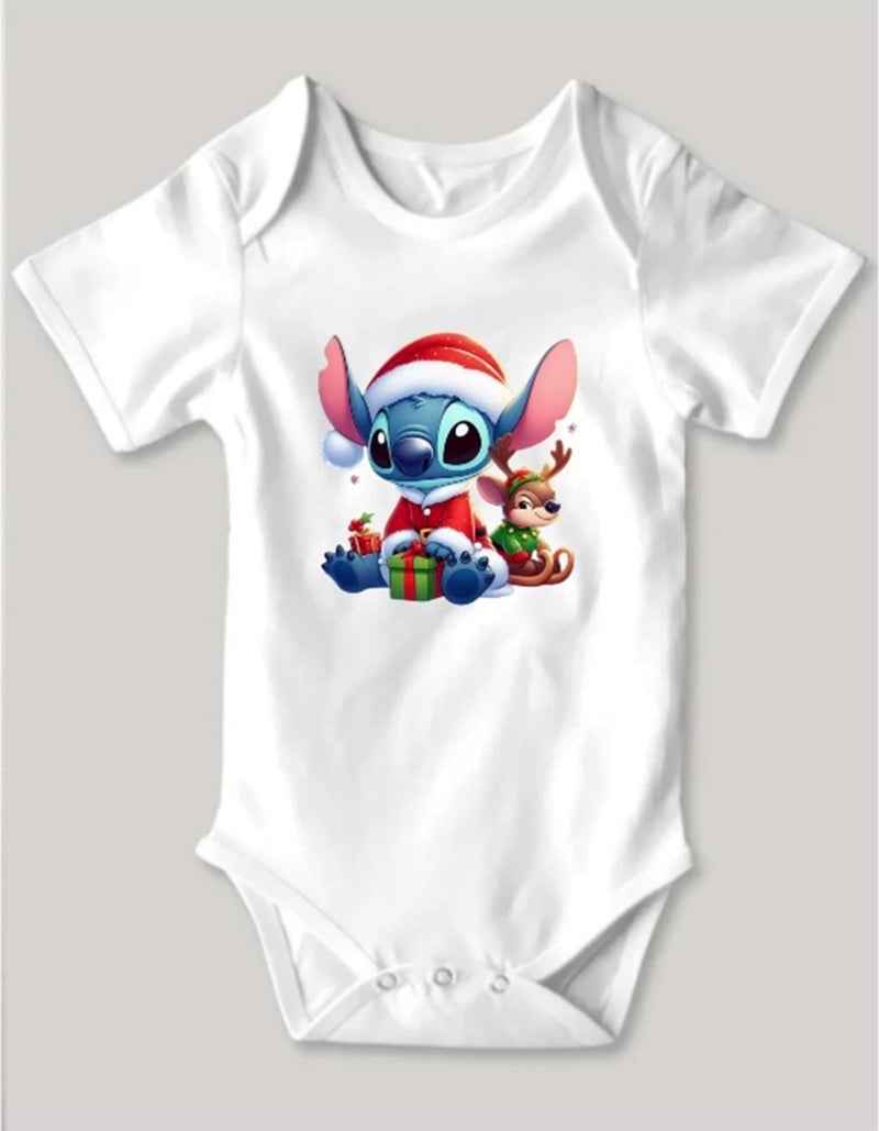 Hena Is Naughty or Nice? Special Design Baby Bodysuit White 