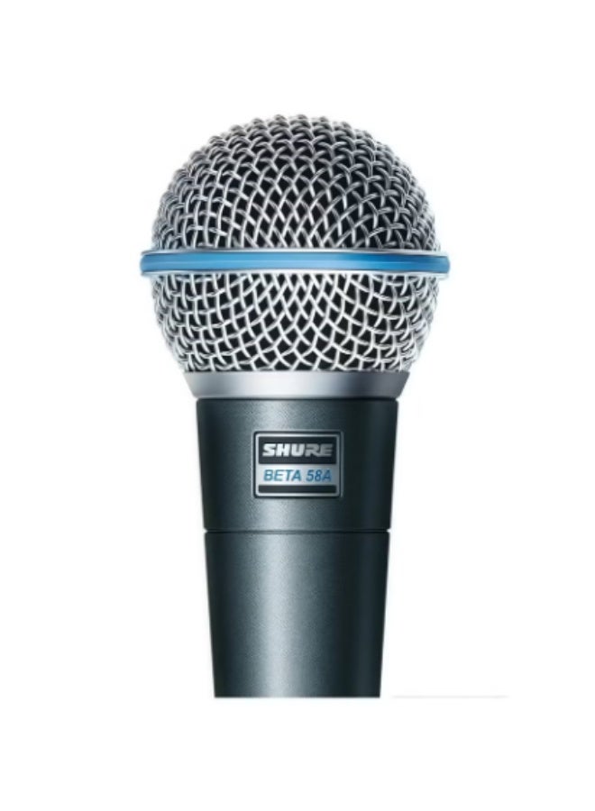 Shure Incorporated BETA 58A Vocal Microphone - Single Element Supercardioid Dynamic Mic for Stage and Studio, Includes A25D Adjustable Stand Adapter, 5/8” to 3/8” (Euro) Thread Adapter and Storage Bag Beta 58A Silver - Image 4