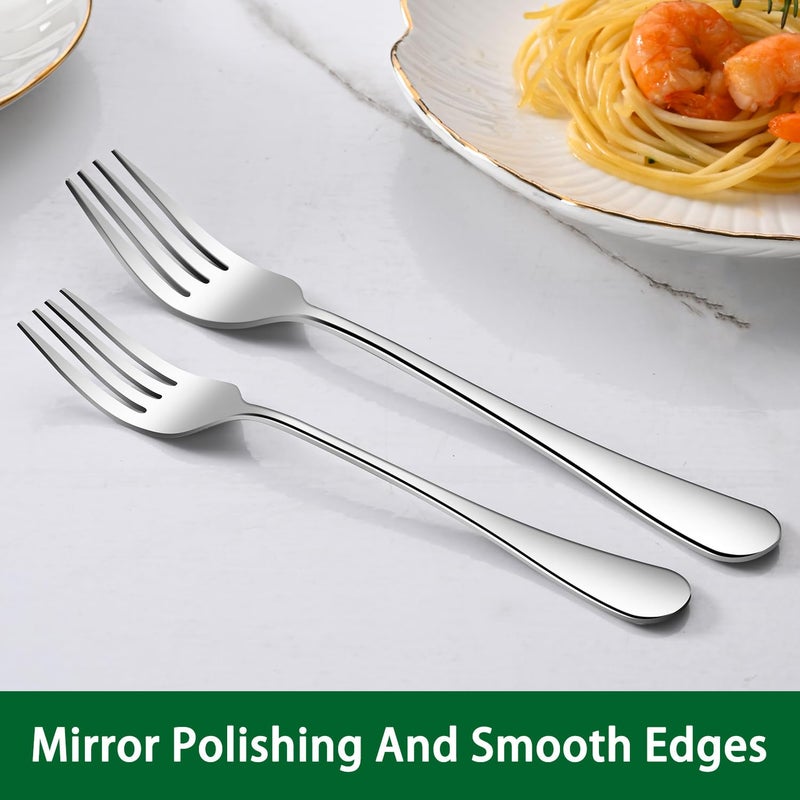 Dehov 16-Piece 7.3 Inches Dinner Spoons,Stainless Steel Soup Spoons,Dishwasher Safe Tablespoon,Durable Silver Table Spoon Set For Restaurant,Hotel - Image 4