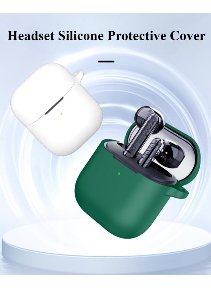 Earphone Protective Case Suitable For Oraimo Freepods Neo Otw 330s  Cover Shockproof Shell Washable Silicone Housing Anti Dust Sleeve Frame (White)  - Image 3