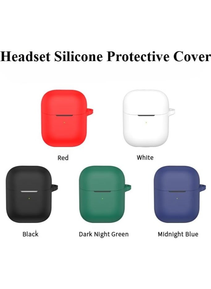 Earphone Protective Case Suitable For Oraimo Freepods Neo Otw 330s  Cover Shockproof Shell Washable Silicone Housing Anti Dust Sleeve Frame (White)  - Image 2