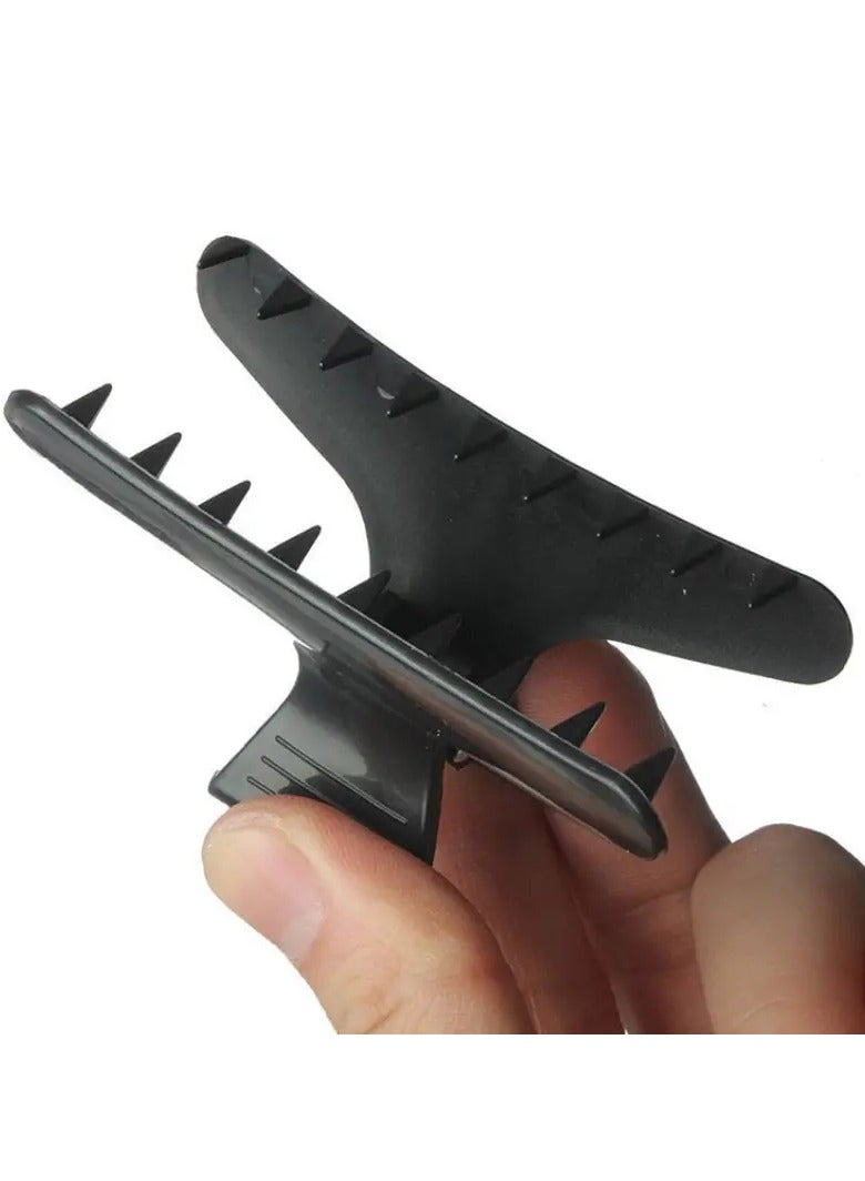 Goolsky 12 قطعة مشبك شعر على شكل فراشة بلون موحد مشبك شعر بسيط لتصفيف الشعر حامل ذيل الحصان إكسسوارات شعر للنساء - Image 3