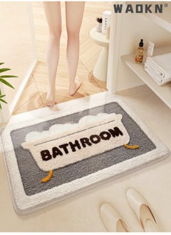 Bathroom Rug Ultra Soft Microfiber Bathroom Mats Extra Absorbent Bath Rugs Machine Washable/Dry, Non-Slip Bathroom Carpet for Tub Bathroom and Shower Anti-slip bath mat（50*80 cm） - pzsku/Z2CD3A5B0F553F4FBA36EZ/45/_/1713948352/5864720d-0bae-4aff-8d17-354181cb8d80