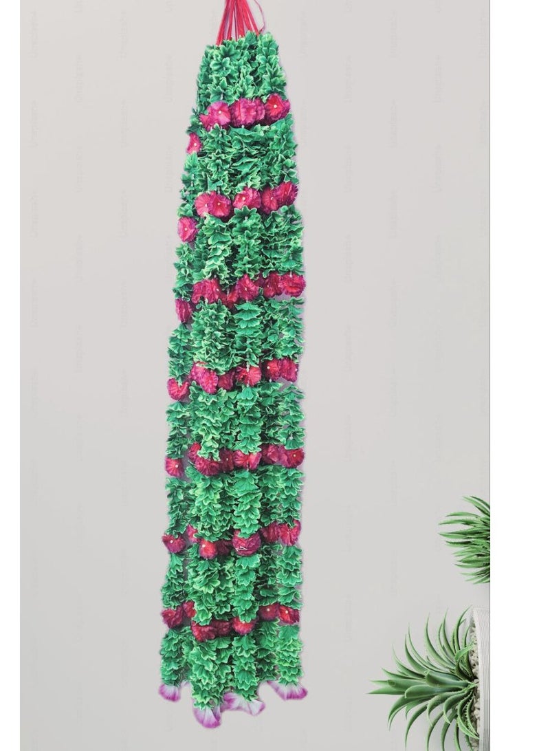 Shreeji Artificial flower string |Latkan | 5 feel long | Pack of 2 | for wall and door decor - Image 1