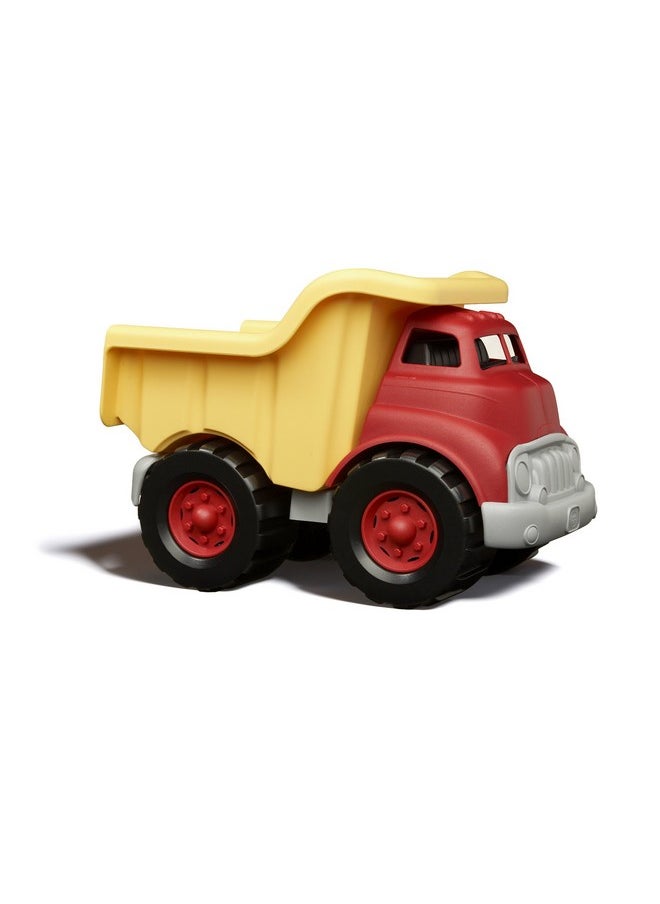 Green Toys Green Toys Dump Truck in Yellow and Red - BPA Free, Phthalates Free Toys for Gross/Fine Motor Skill Development. Pretend Play , Red/Yellow  - Image 2