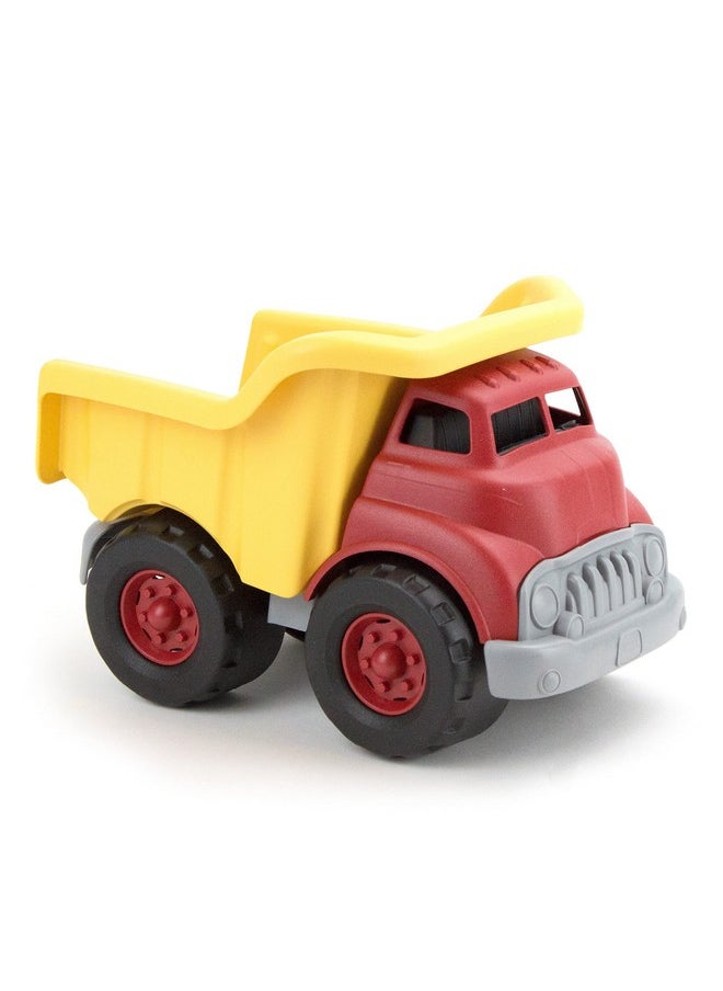 Green Toys Green Toys Dump Truck in Yellow and Red - BPA Free, Phthalates Free Toys for Gross/Fine Motor Skill Development. Pretend Play , Red/Yellow  - Image 1