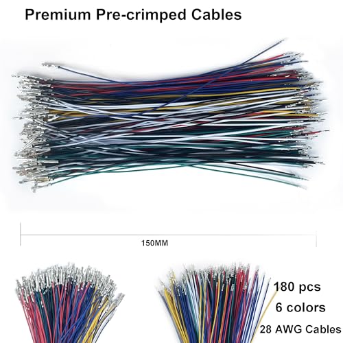XUGERIP JST GH 1.25MM to Dupont 2.54MM Connectors Kit with Pre-Crimped Cables, Male Housing Connectors Kit for Pixhawk Flight Controller - Image 4