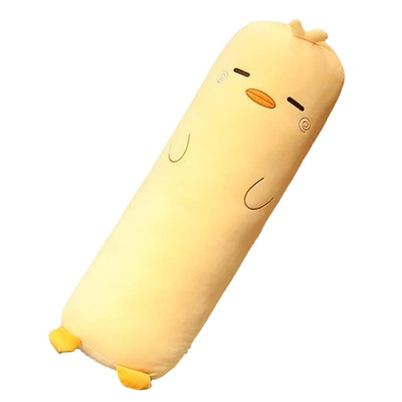 MUPI Plush Cute Body Pillow  Cuddle Sleeping Big Animal Shaped Boyfriend Pillow Toy Gift for Girlfriend Yellow Duck 27 Inch