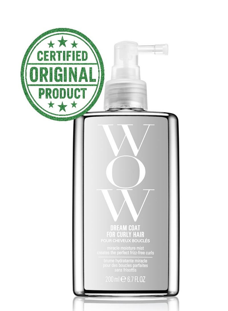 WOW Dream Coat Curly Hair Spray 200ml | Defines Curls & Waves | Anti-Frizz, Lightweight Shine