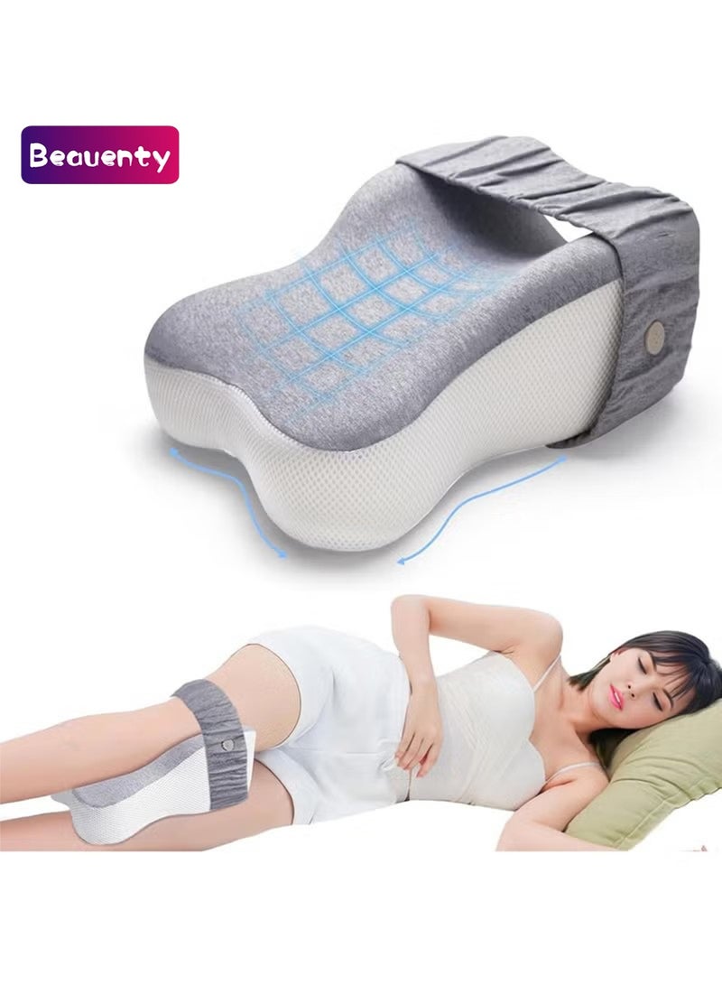 Beauenty Knee pillow for side sleepers, Smooth Spine Alignment, Leg Pillow for Side Sleeping, Memory Foam Leg Pillow, Sciatica Pain Relief, Pregnancy Pillows for Sleeping - Image 1