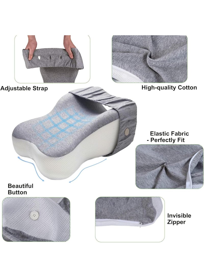 Beauenty Knee pillow for side sleepers, Smooth Spine Alignment, Leg Pillow for Side Sleeping, Memory Foam Leg Pillow, Sciatica Pain Relief, Pregnancy Pillows for Sleeping - Image 4