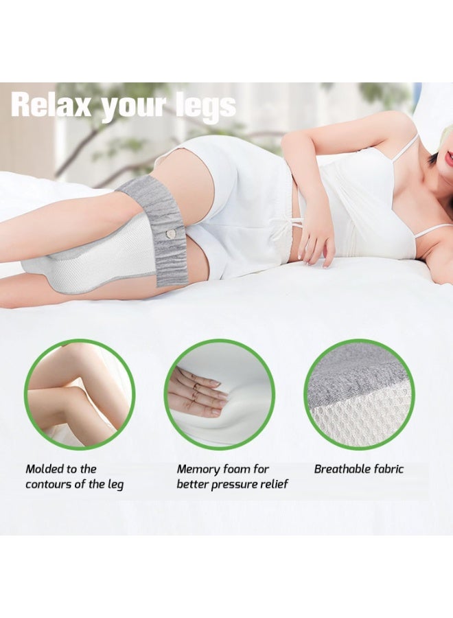 Beauenty Knee pillow for side sleepers, Smooth Spine Alignment, Leg Pillow for Side Sleeping, Memory Foam Leg Pillow, Sciatica Pain Relief, Pregnancy Pillows for Sleeping - Image 5