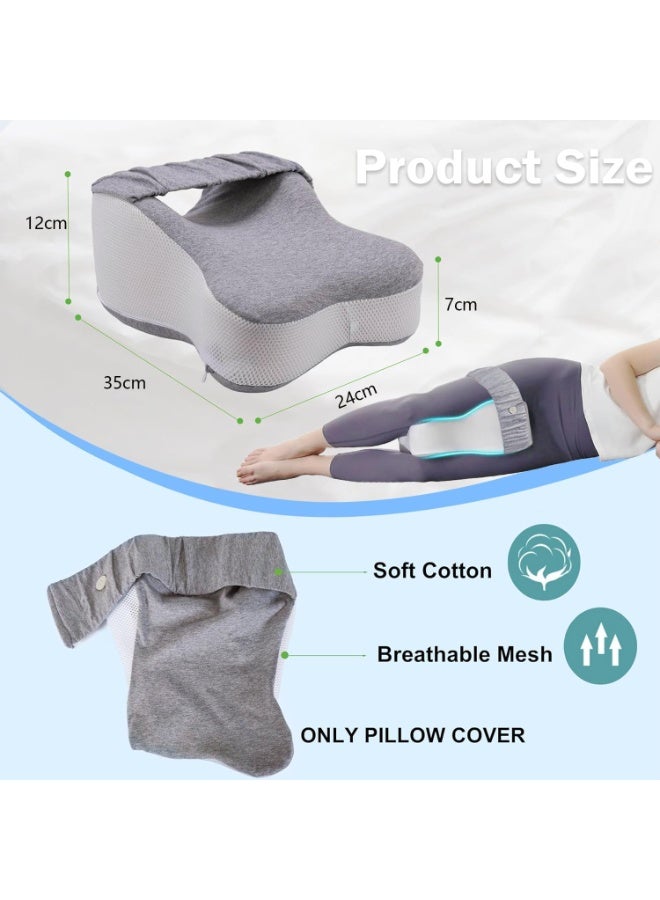 Beauenty Knee pillow for side sleepers, Smooth Spine Alignment, Leg Pillow for Side Sleeping, Memory Foam Leg Pillow, Sciatica Pain Relief, Pregnancy Pillows for Sleeping - Image 2