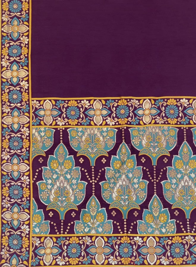 purvaja طقم ليهينغا تشولي شبه مخيط من الجاكار للنساء من بورفاجا (ساخي - عنابي - مقاس حر) - Image 3