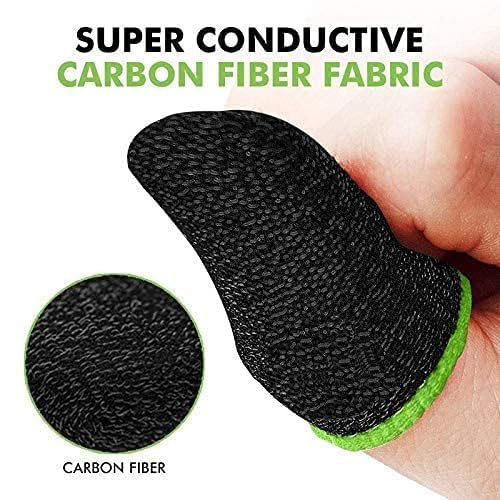 CERLINK (12 Pcs with Black Pouch) Pubg Anti-Slip Thumb Sleeve, Slip-Proof Sweat-Proof Professional Touch Screen Thumbs Finger Sleeve for Pubg Mobile Phone Game Gaming Gloves Multi Colour - Image 5