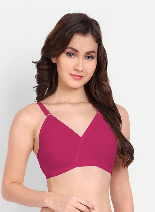 FIMS Pack Of 2 Non Padded Dry Fit All Day Comfort Non-Wired Everyday Bra - Image 3