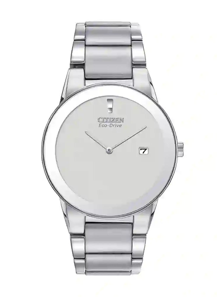 سيتيزن مين مينا بيضاء سوار ستانلس ستيل ساعة - Image 2