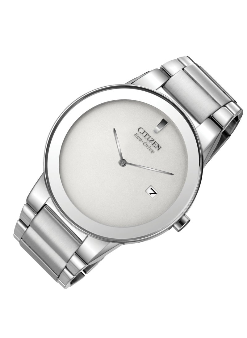 سيتيزن مين مينا بيضاء سوار ستانلس ستيل ساعة - Image 3