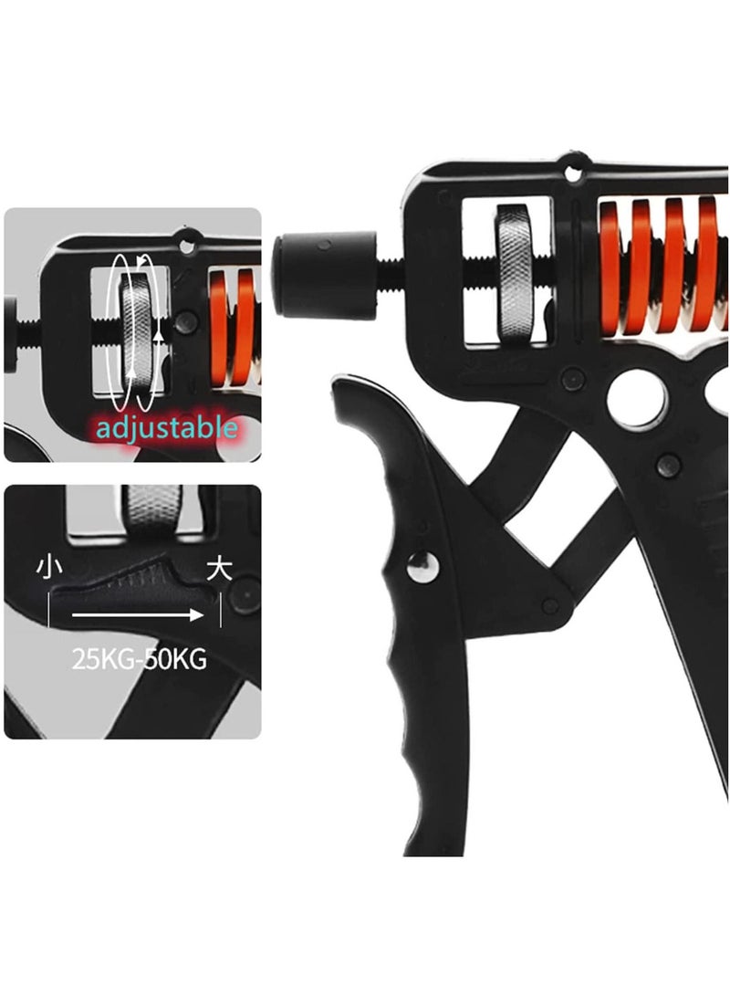 SYOSI Hand Grip Strengthener, Grip Strength Trainer, Finger Forearm Exerciser with Counter, Adjustable Resistance from 50-150 lbs, Portable Exercise Equipment - Image 3