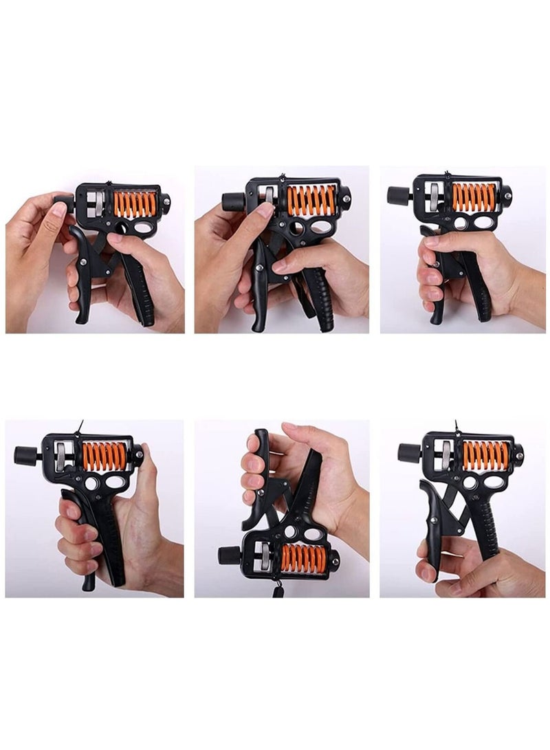 SYOSI Hand Grip Strengthener, Grip Strength Trainer, Finger Forearm Exerciser with Counter, Adjustable Resistance from 50-150 lbs, Portable Exercise Equipment - Image 5