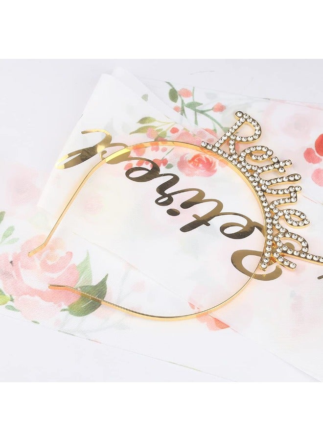 Officially Retired Retirement Party Set, Gold Retired Headband and Sash Set, Retirement Party Decorations for Men Women, Retired Gifts, Retirement Party Supplies Hair Accessories - Image 3