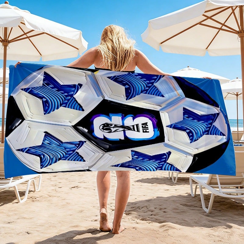 2026 World Cup Football Beach Towel