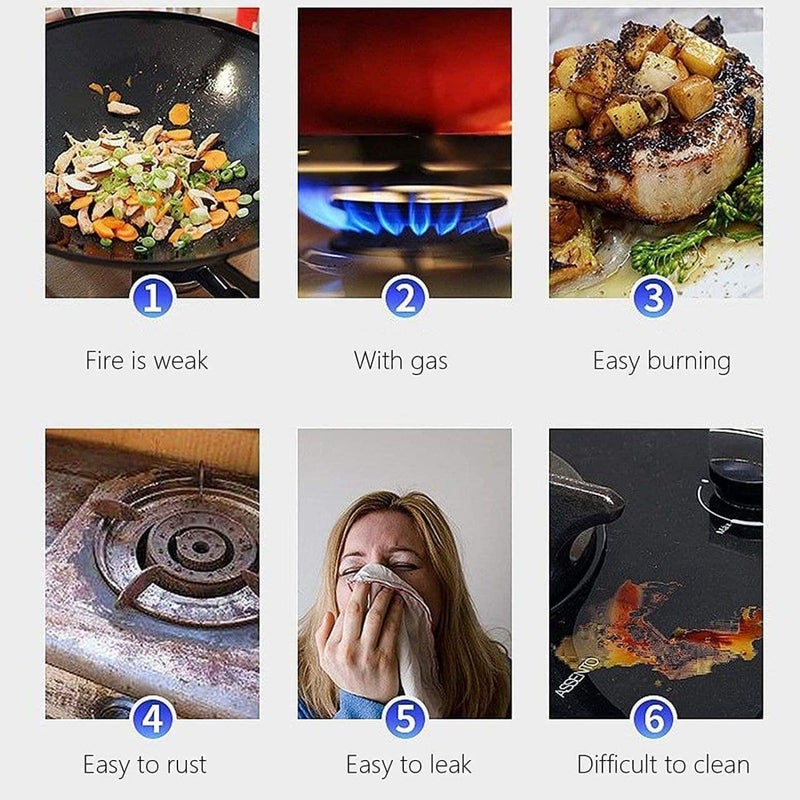 Nexellar Gas Stove Saver Stand Silver Gas Burner Stand Windproof Energy Gas Saver Jali Ring 4 Legs Supported for Indian Gas Gas Stand Thickness Heavy Material for Easy Washable Pack of 1 - Image 4