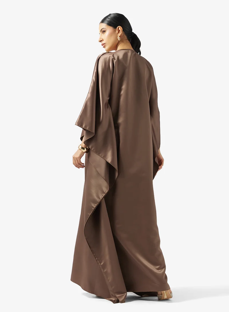 Golden Apple  V neck  With Embroidered Jalabiya for Women | Best Price UAE