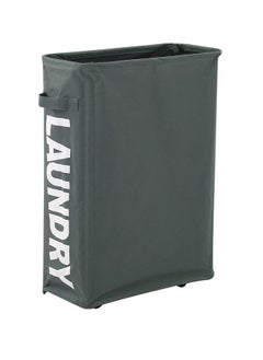 XiuWoo Corner Slim Foldable Laundry Basket Dark gray 43X10X21kg  - Image 1