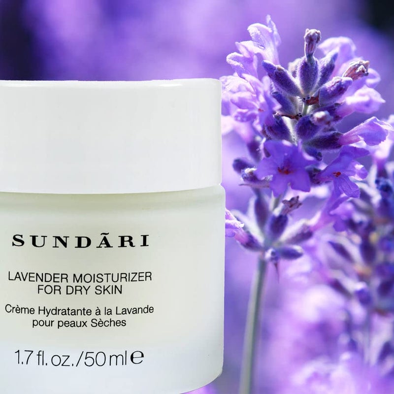 SUNDARI Lavender Moisturizer, 1.7 Fl Oz, Hydrating Cream with Essential Oils & Botanical Extracts, Soothes and Nourishes, Lifts & Firms, For Dry Skin - Image 5