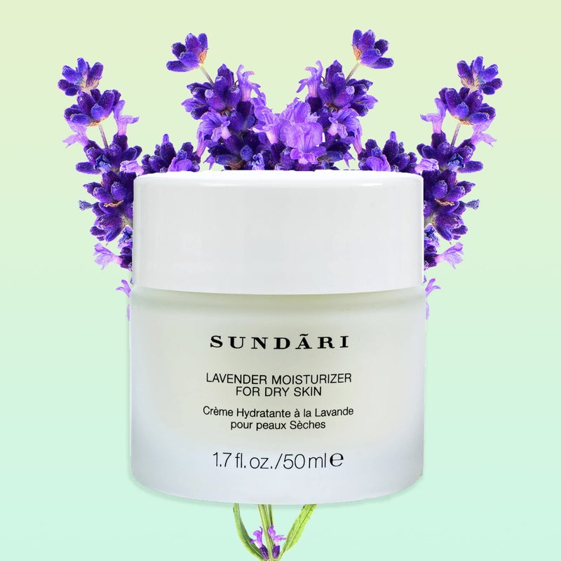 SUNDARI Lavender Moisturizer, 1.7 Fl Oz, Hydrating Cream with Essential Oils & Botanical Extracts, Soothes and Nourishes, Lifts & Firms, For Dry Skin - Image 2