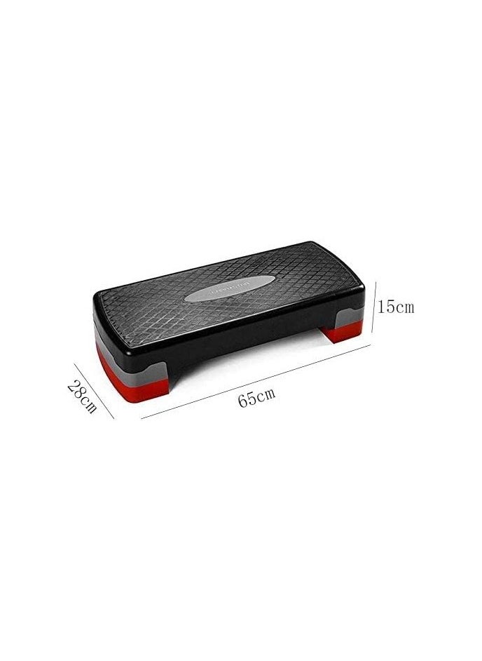 KUYING - Aerobics step deck, adjustable fitness workout step deck for trainers with Risers, 3 level height adjustable for home gyms and offices - Image 1